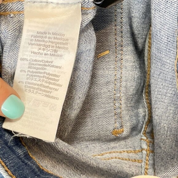 Madewell Womens 10" High Rise Skinny Jeans Blue 24 Step Hem Edition Distressed - Picture 5 of 13